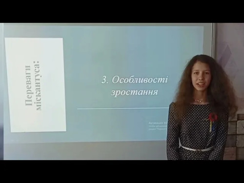 Міскантус надія української енергетики. Антонюк Софія